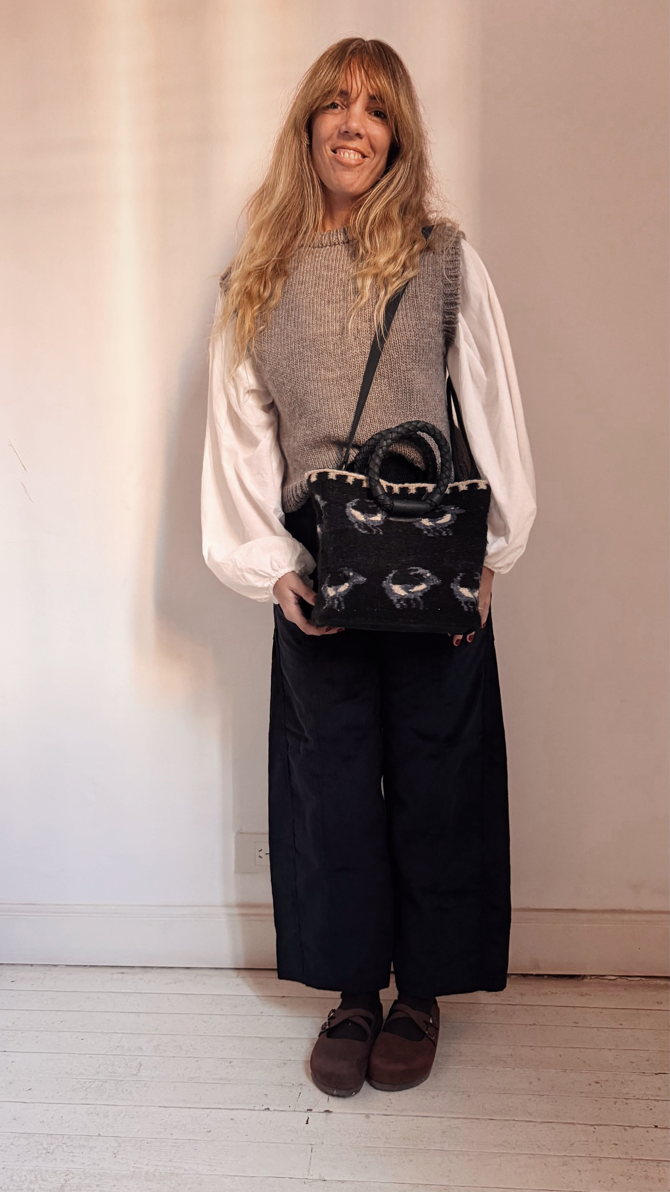 Alondra Little bag (Negro y azul)