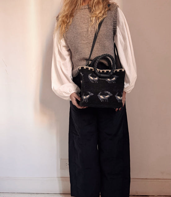 Alondra Little bag (Negro y azul)