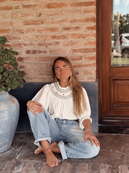 Gardenia Blouse (azul)