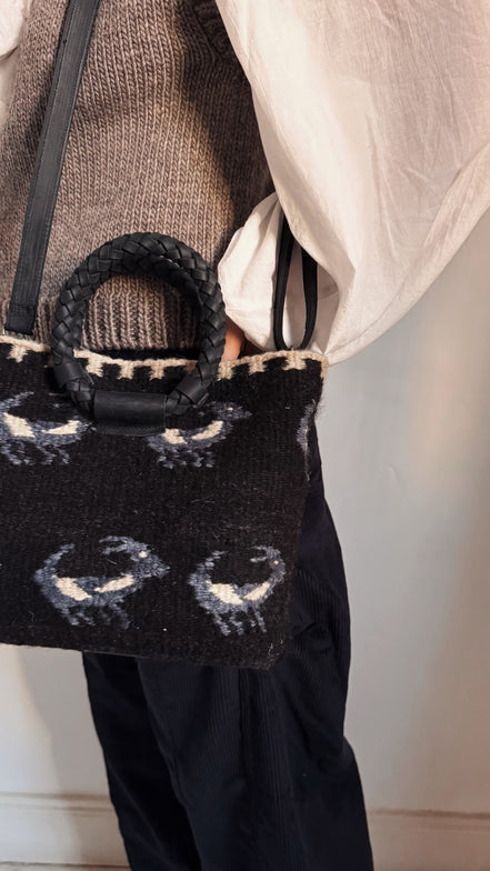 Alondra Little bag (Negro y azul)
