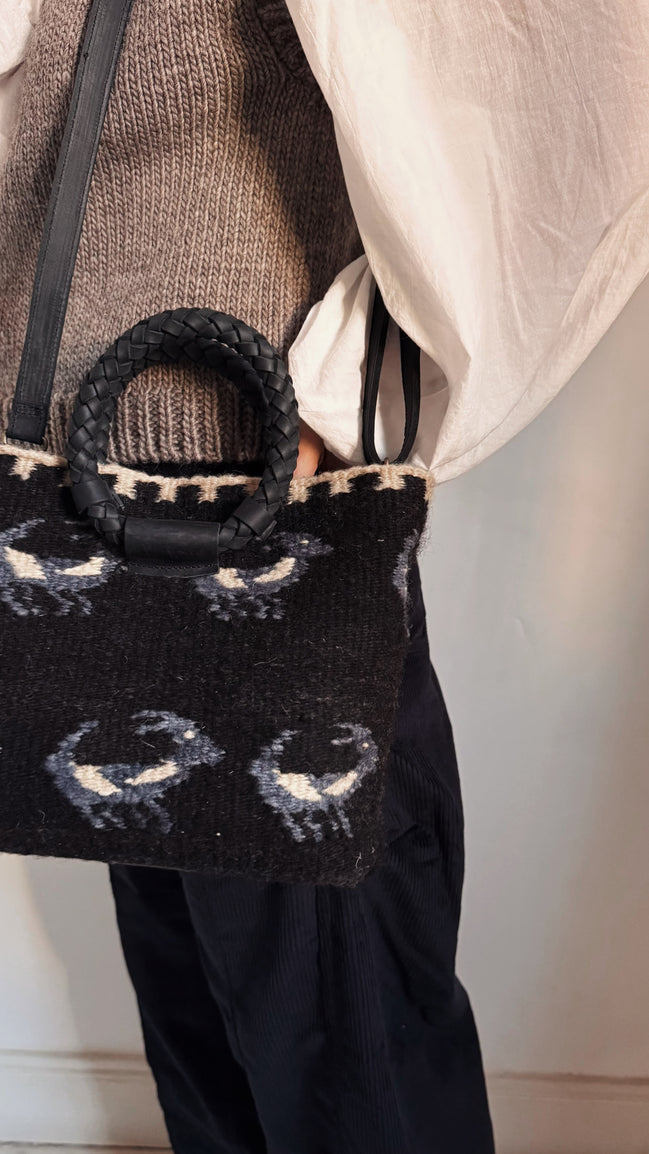 Alondra Little bag (Negro y azul)