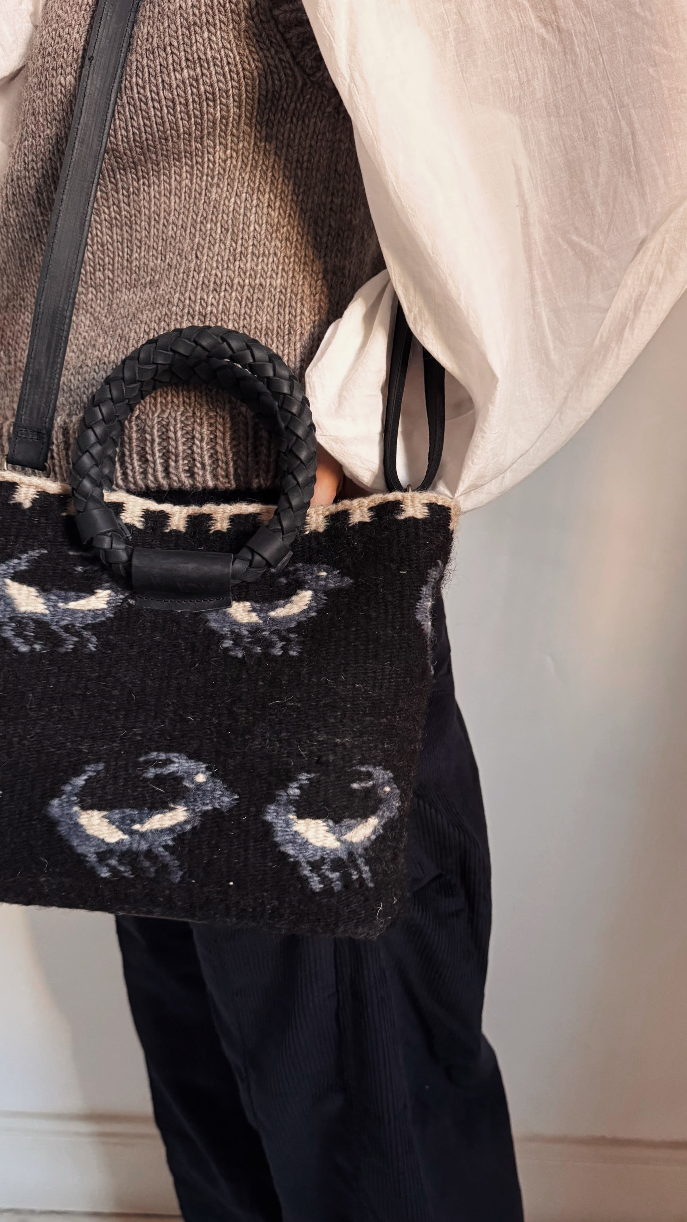 Alondra Little bag (Negro y azul)