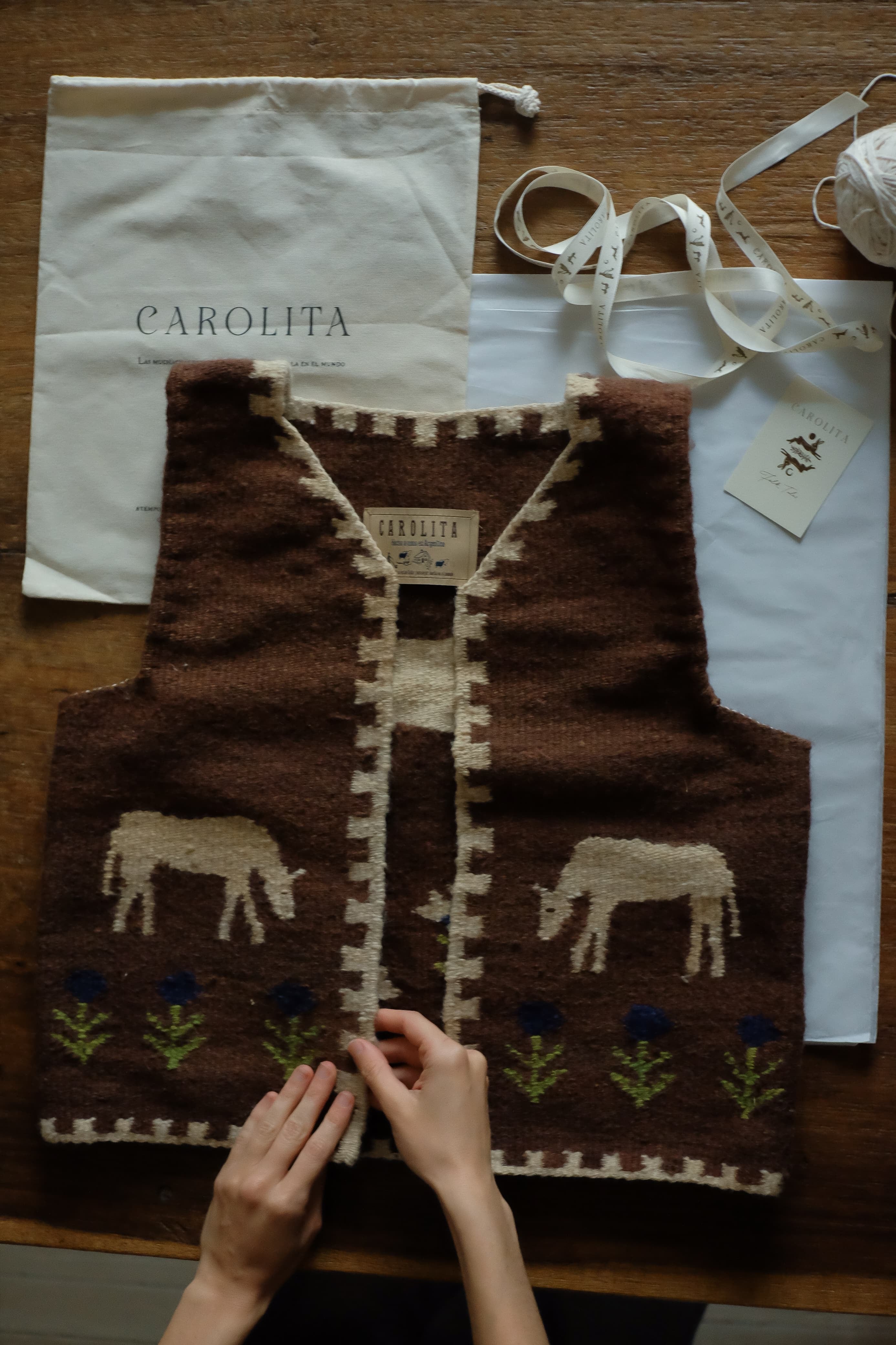 Horse folk vest