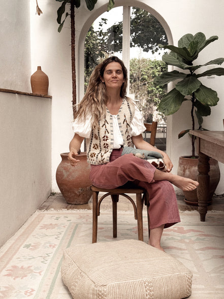 Bloom folk vest