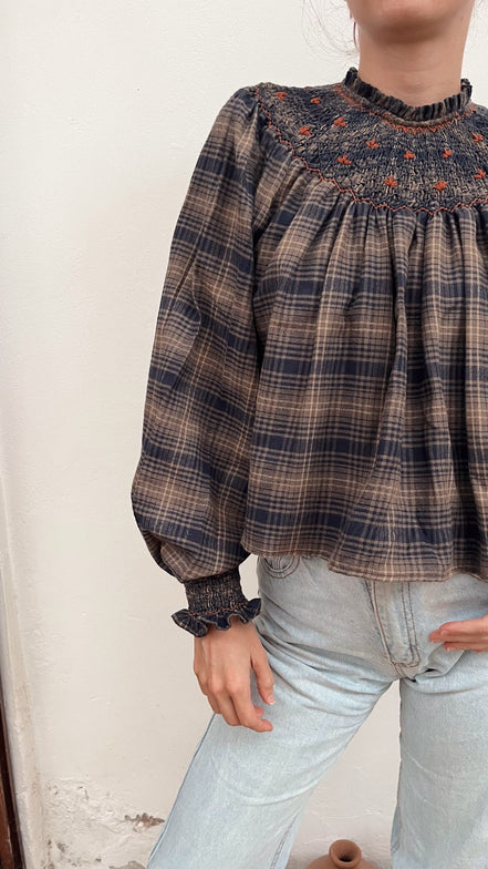PREORDER Charlotte Blouse ( Punto smock)