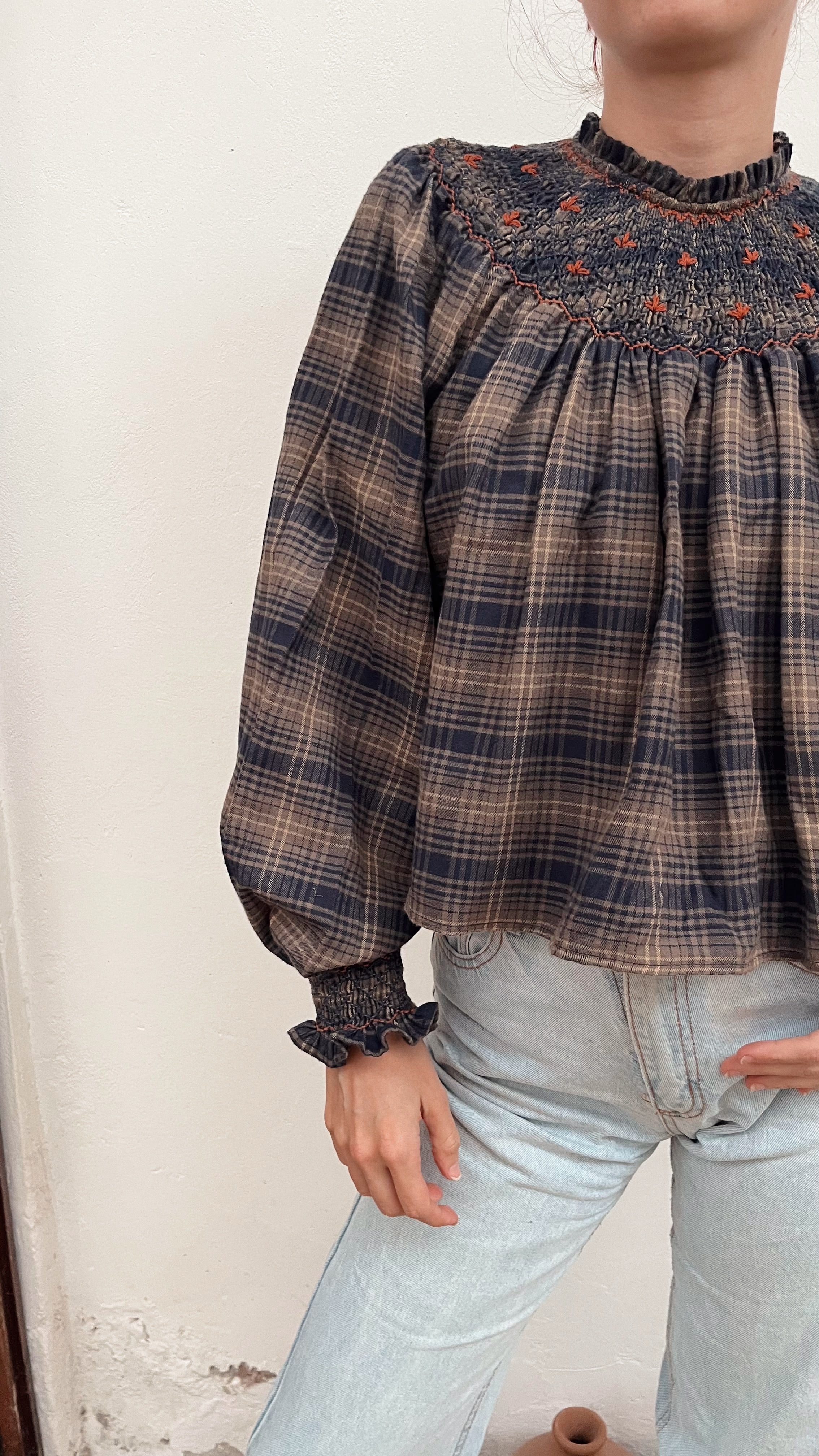 PREORDER Charlotte Blouse ( Punto smock)