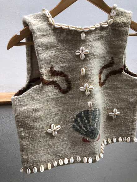 Folk Shell Vest (Verde Agua)
