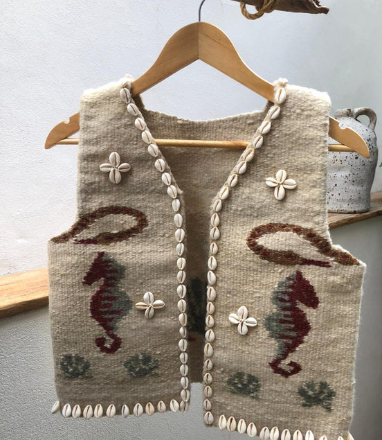Folk Shell Vest (Verde Agua)