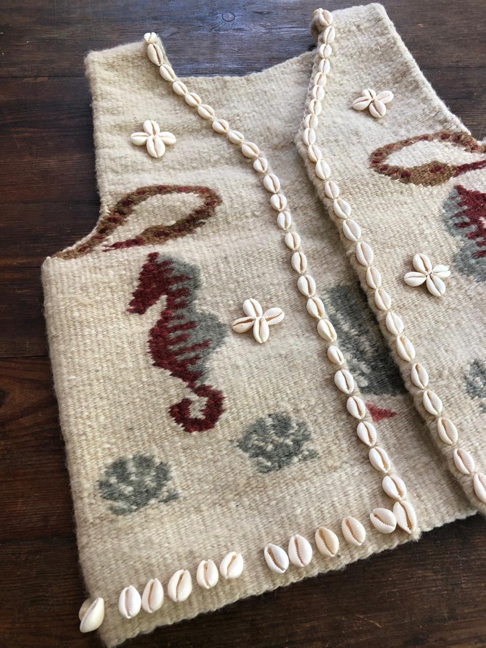 Folk Shell Vest (Verde Agua)