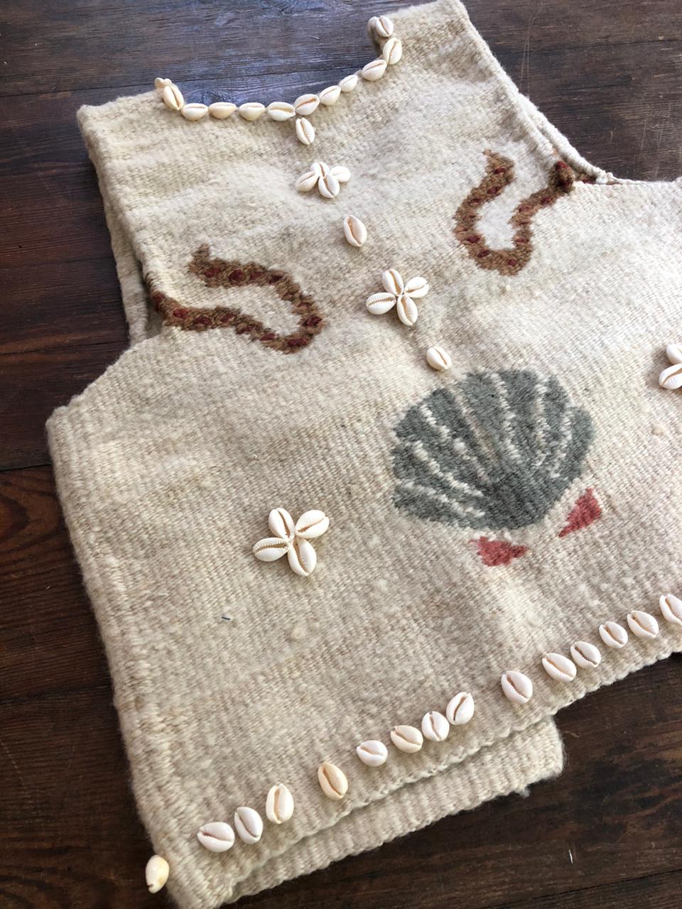 Folk Shell Vest (Verde Agua)