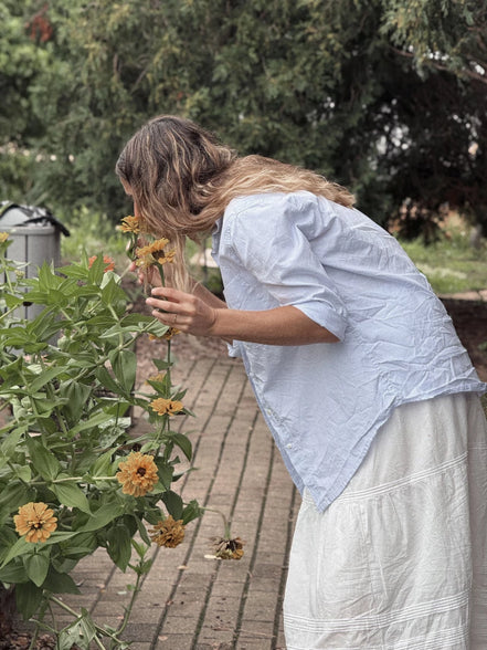 Gaia blouse (celeste)